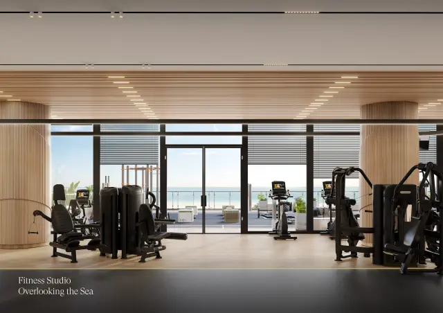 Fitness Studio Overlooking the Sea at The Residences at Sheraton Al Marjan Island Resort