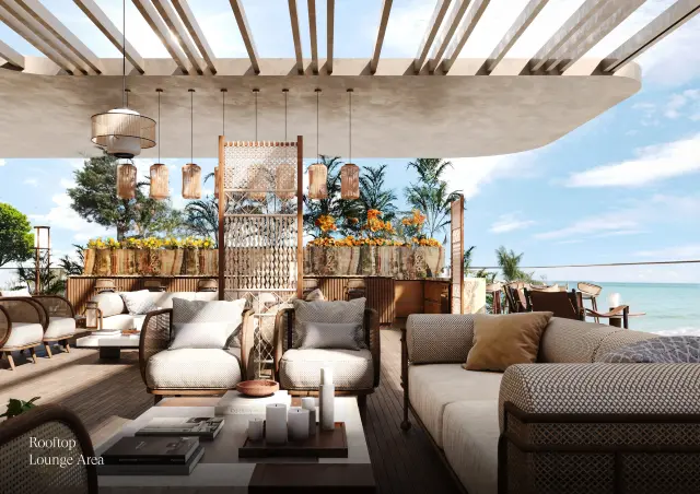 Rooftop Lounge Area at The Residences at Sheraton Al Marjan Island Resort