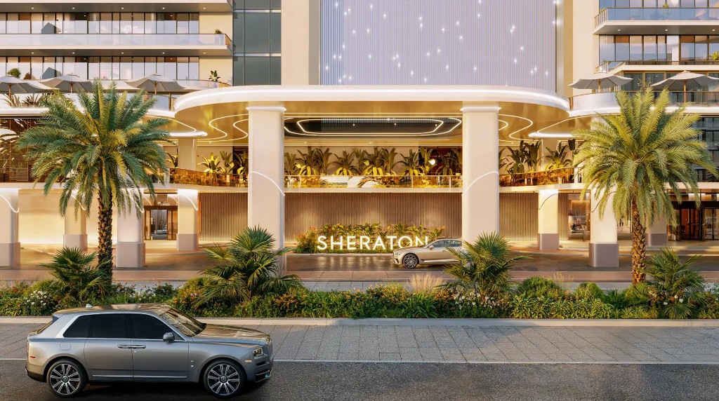 Grand entrance at The Residences at Sheraton Al Marjan Island Resort