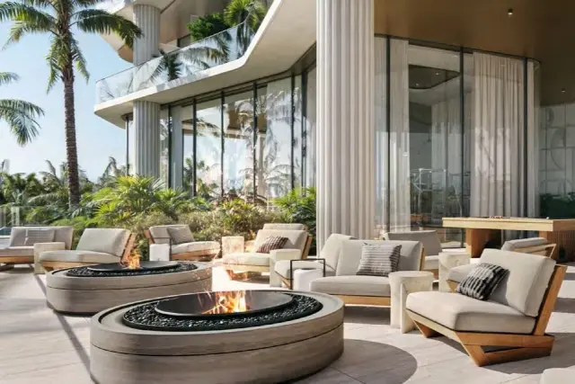 Outdoor Social Terrace at Wyndham Residences Al Marjan Island