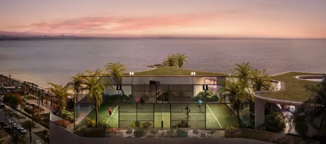 Rooftop Padel Court at Wyndham Residences Al Marjan Island