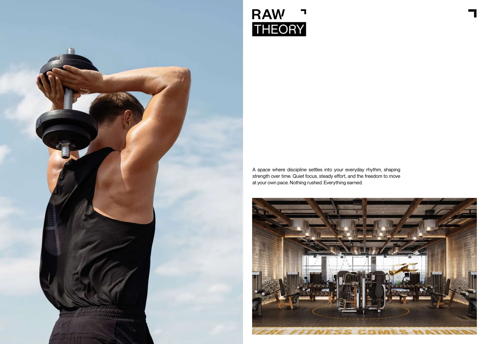 Raw Theory indoor gym at Raw District II by Imtiaz, Downtown Jebel Ali