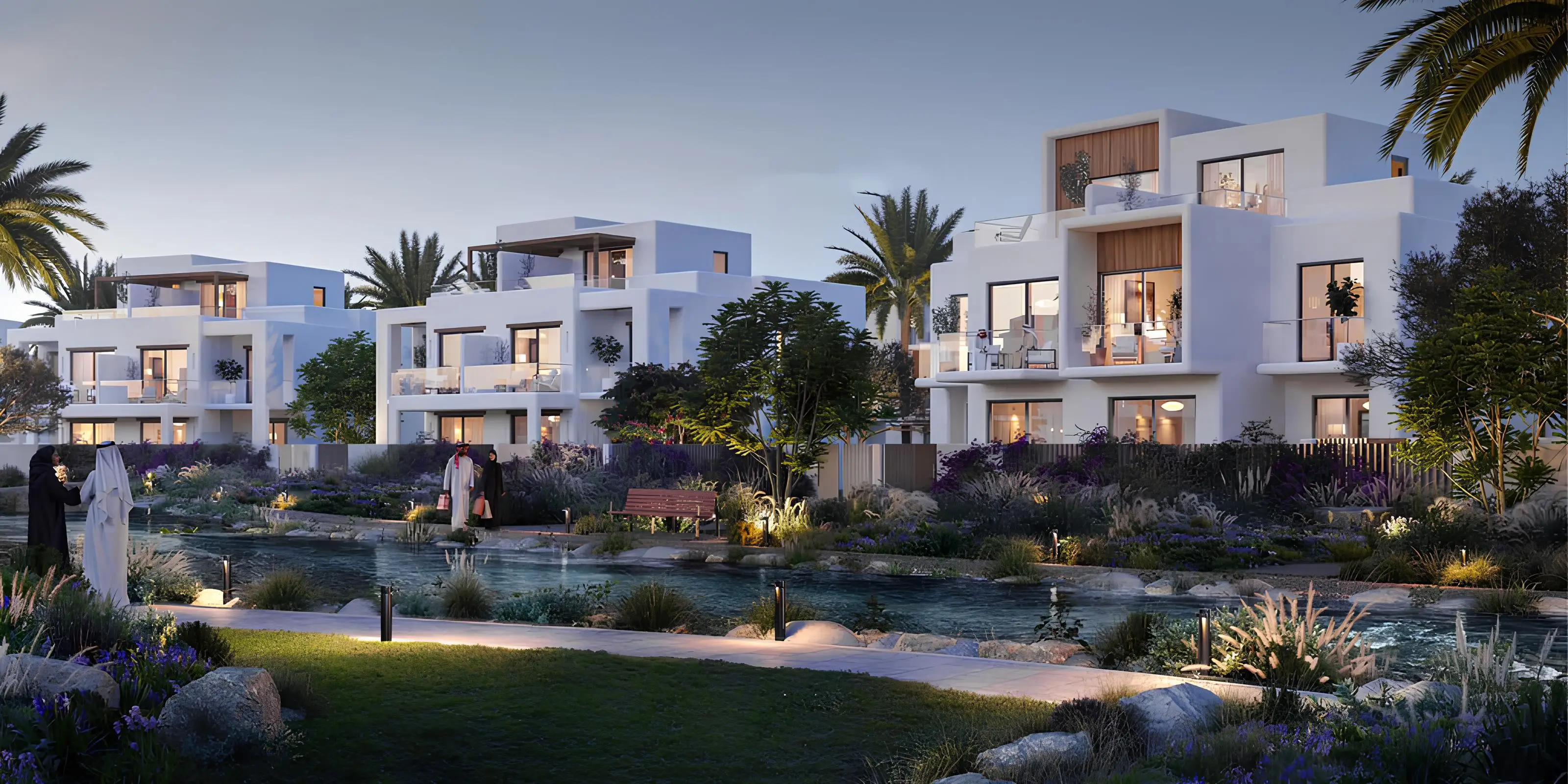 Rivana semi-detached villa facade by Emaar