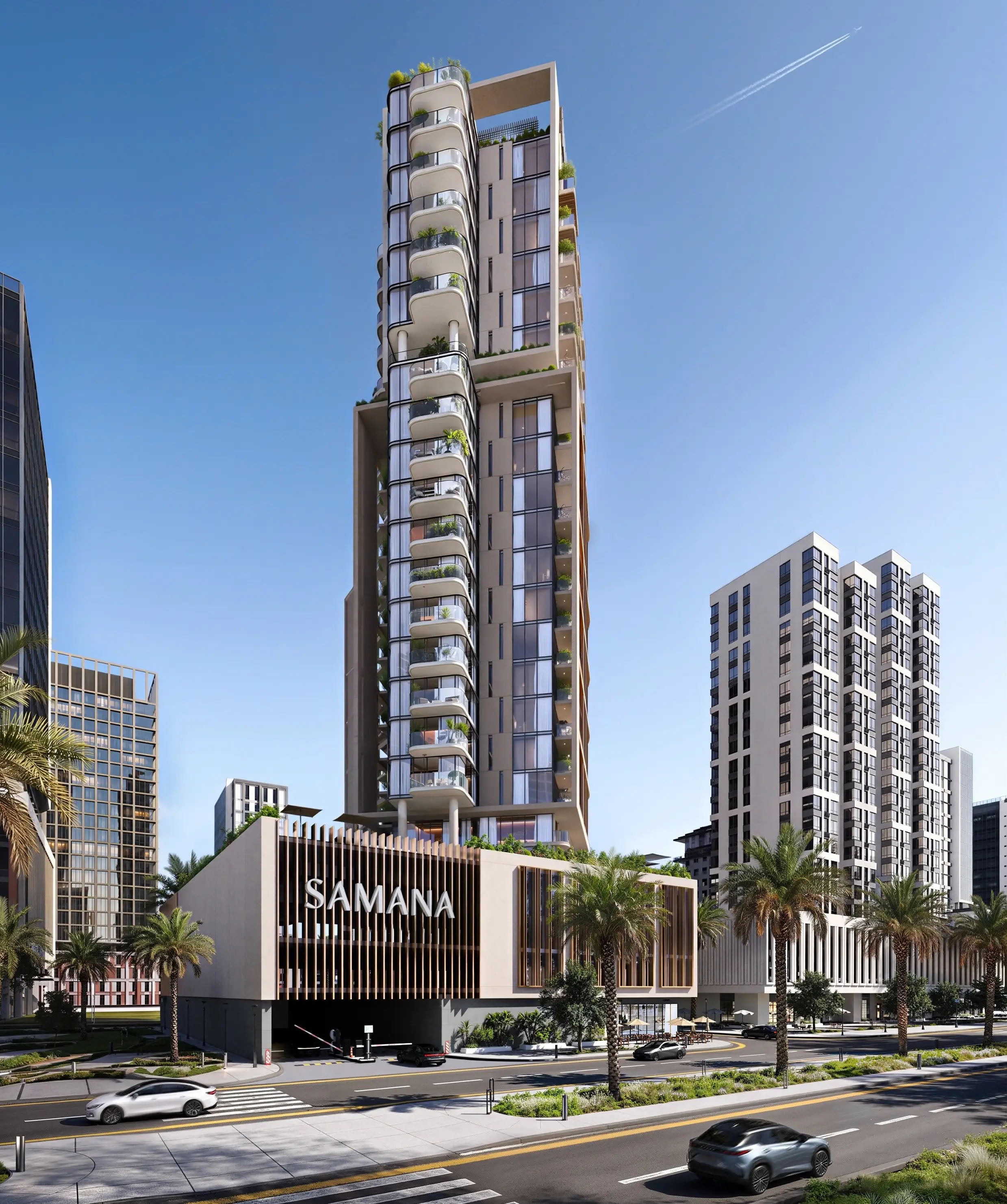 Contemporary architecture of Samana Downtown One