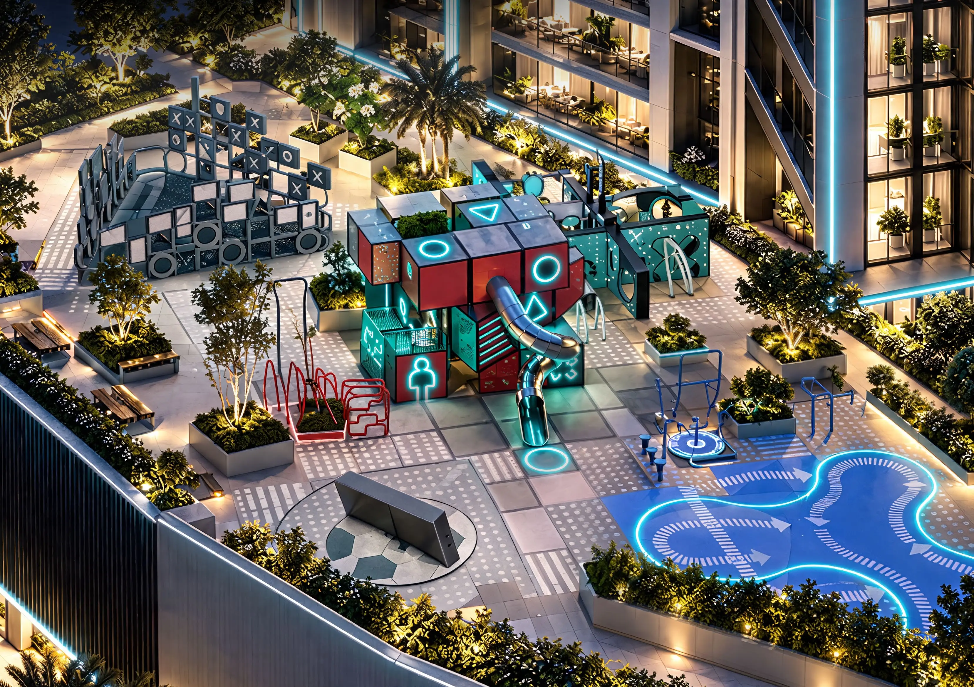 Children's play area at Samana Downtown One