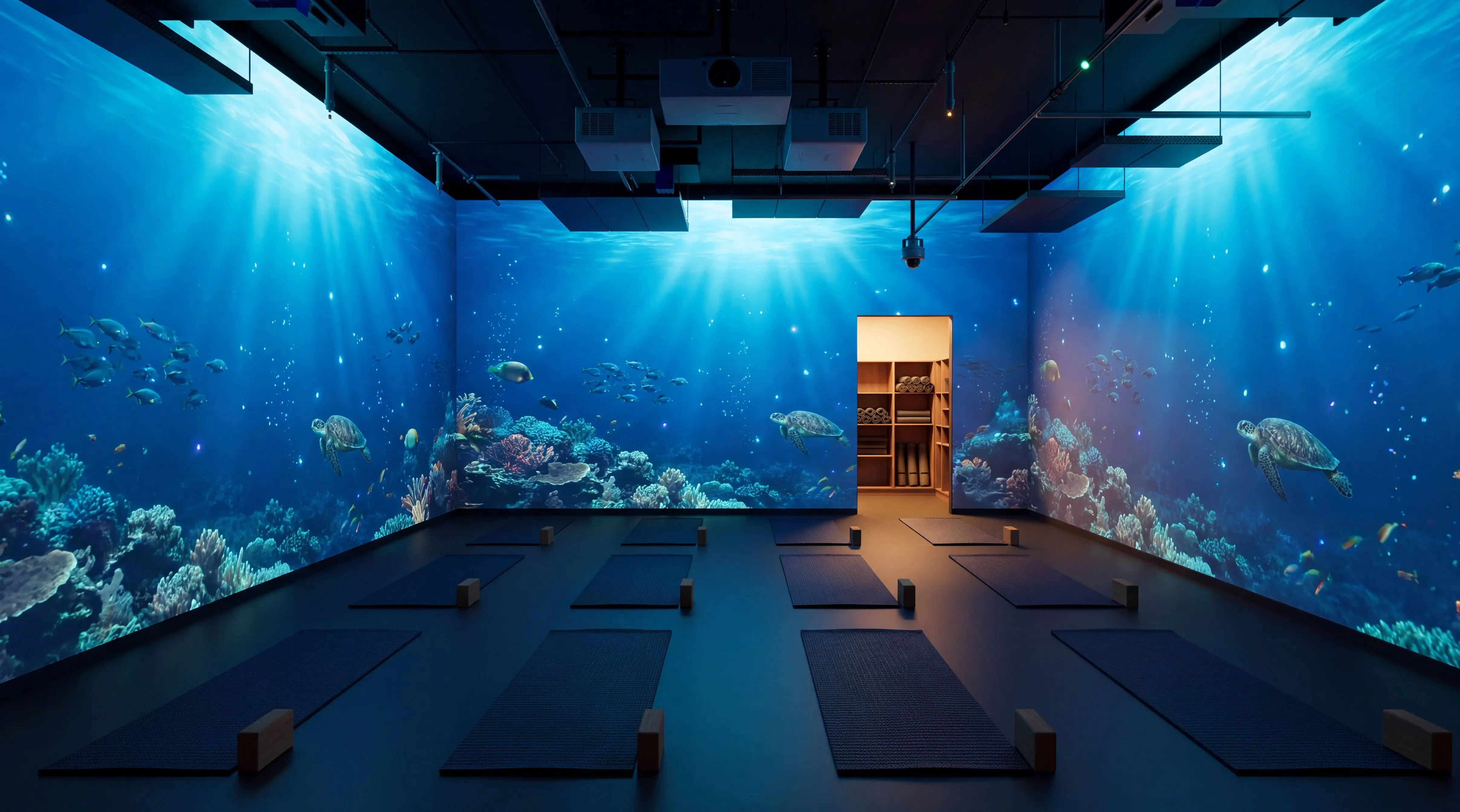 Immersive yoga studio at Samana Downtown One