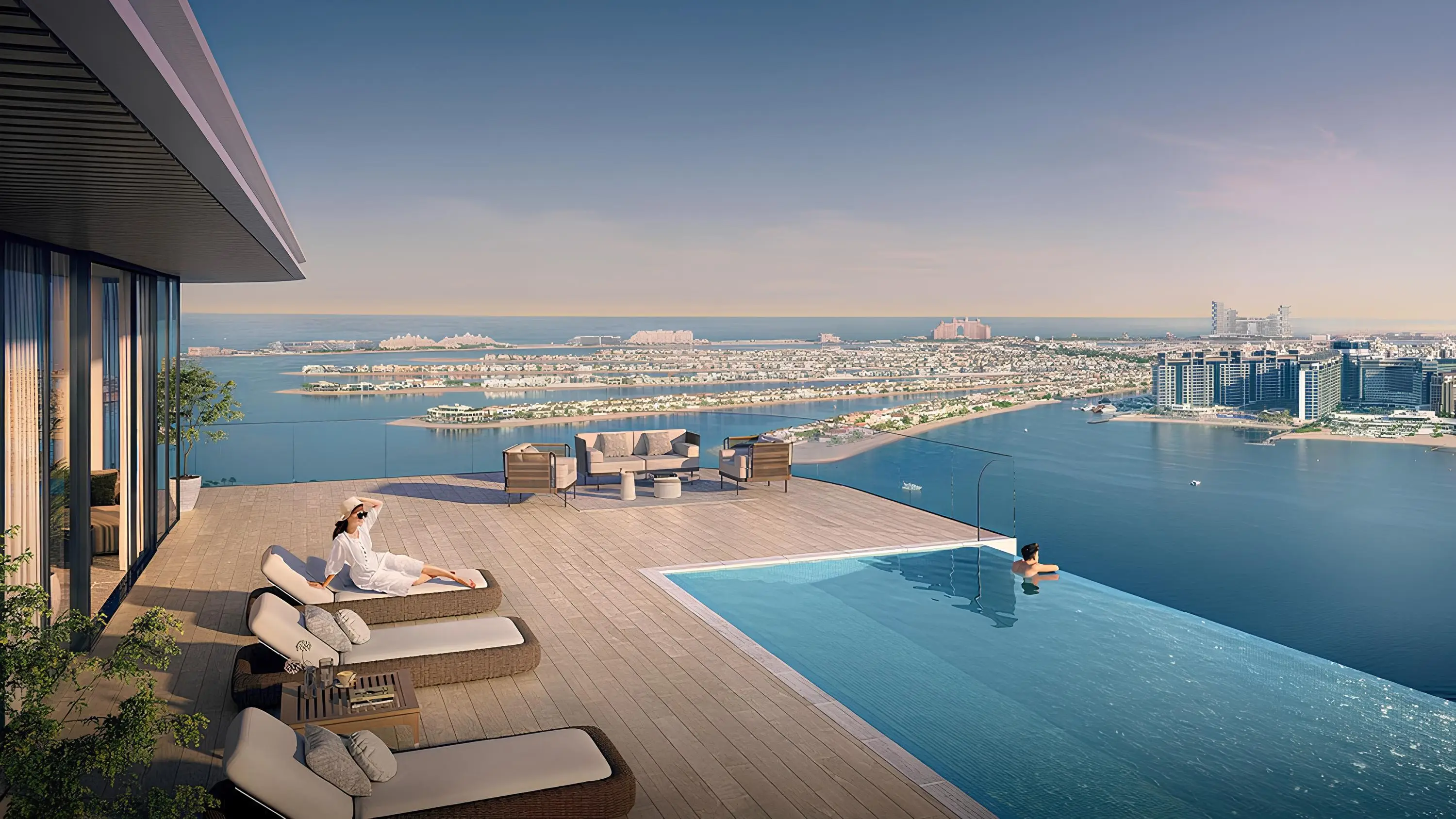 Seapoint private beach and Arabian Gulf setting