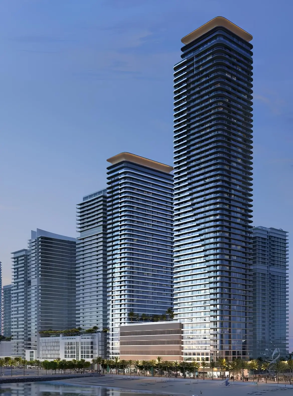 Seapoint landscaped leisure and pool deck