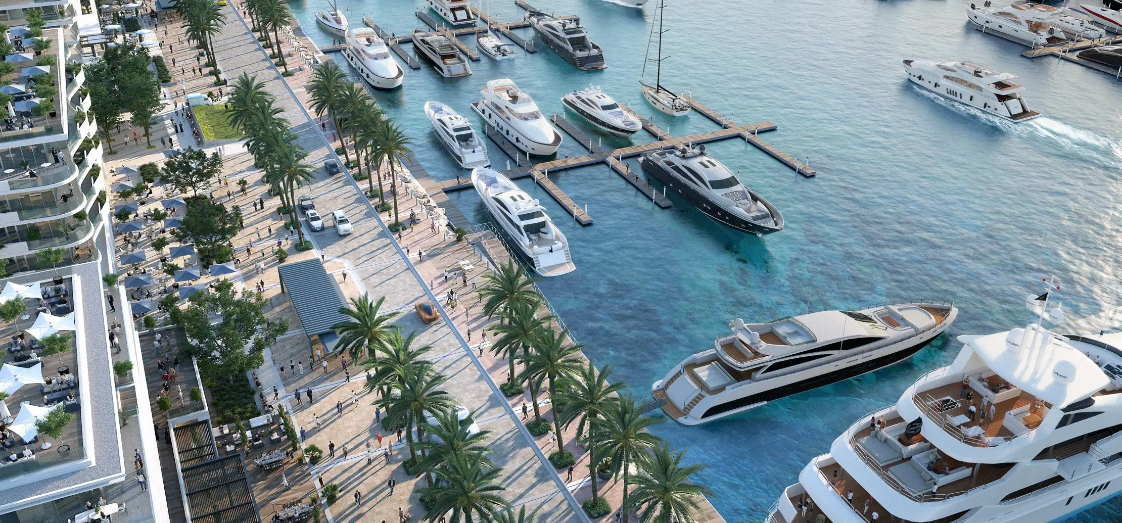 Seascape balcony with marina outlook