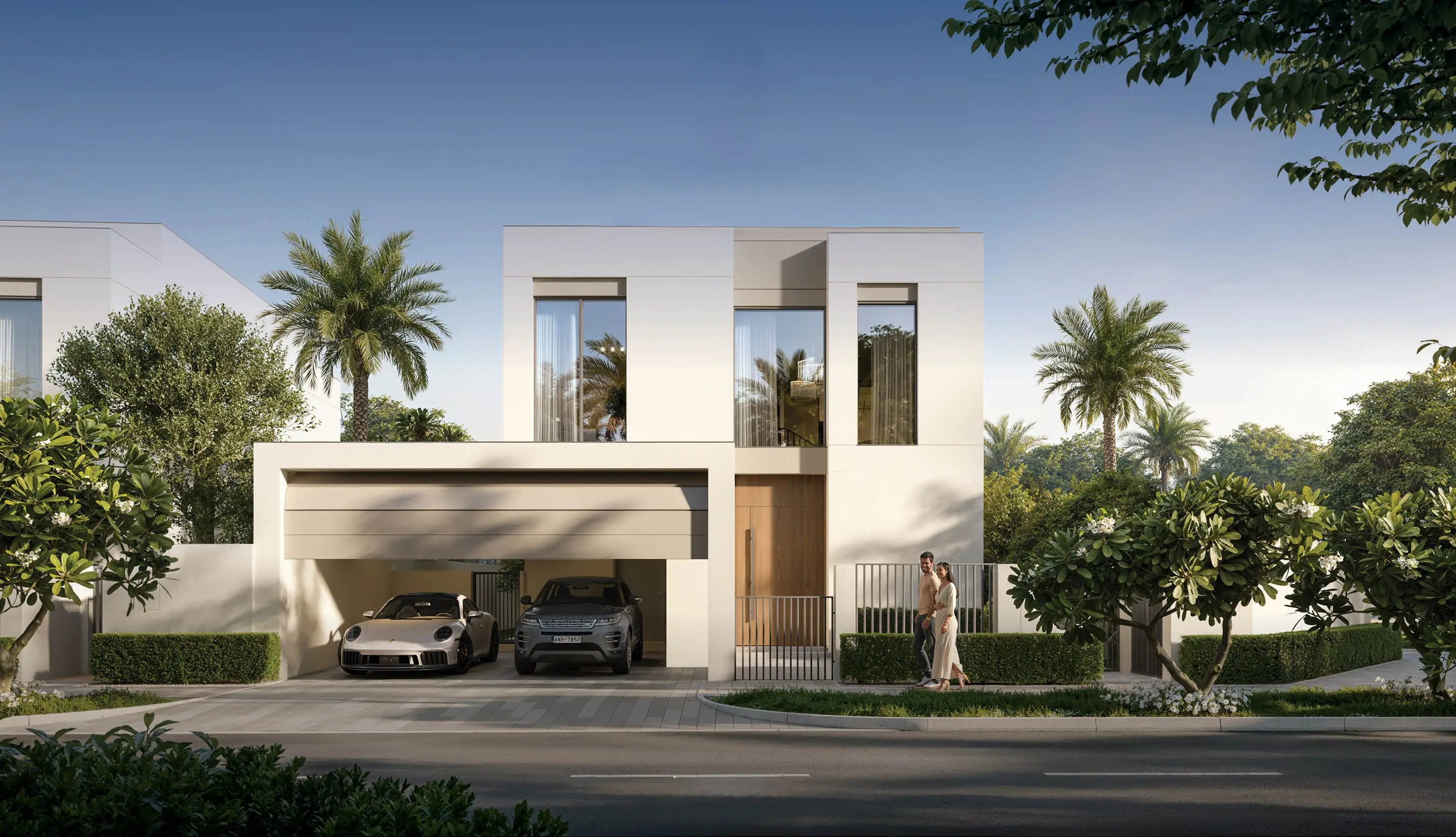 Serro 2 villa living space opening onto a landscaped terrace