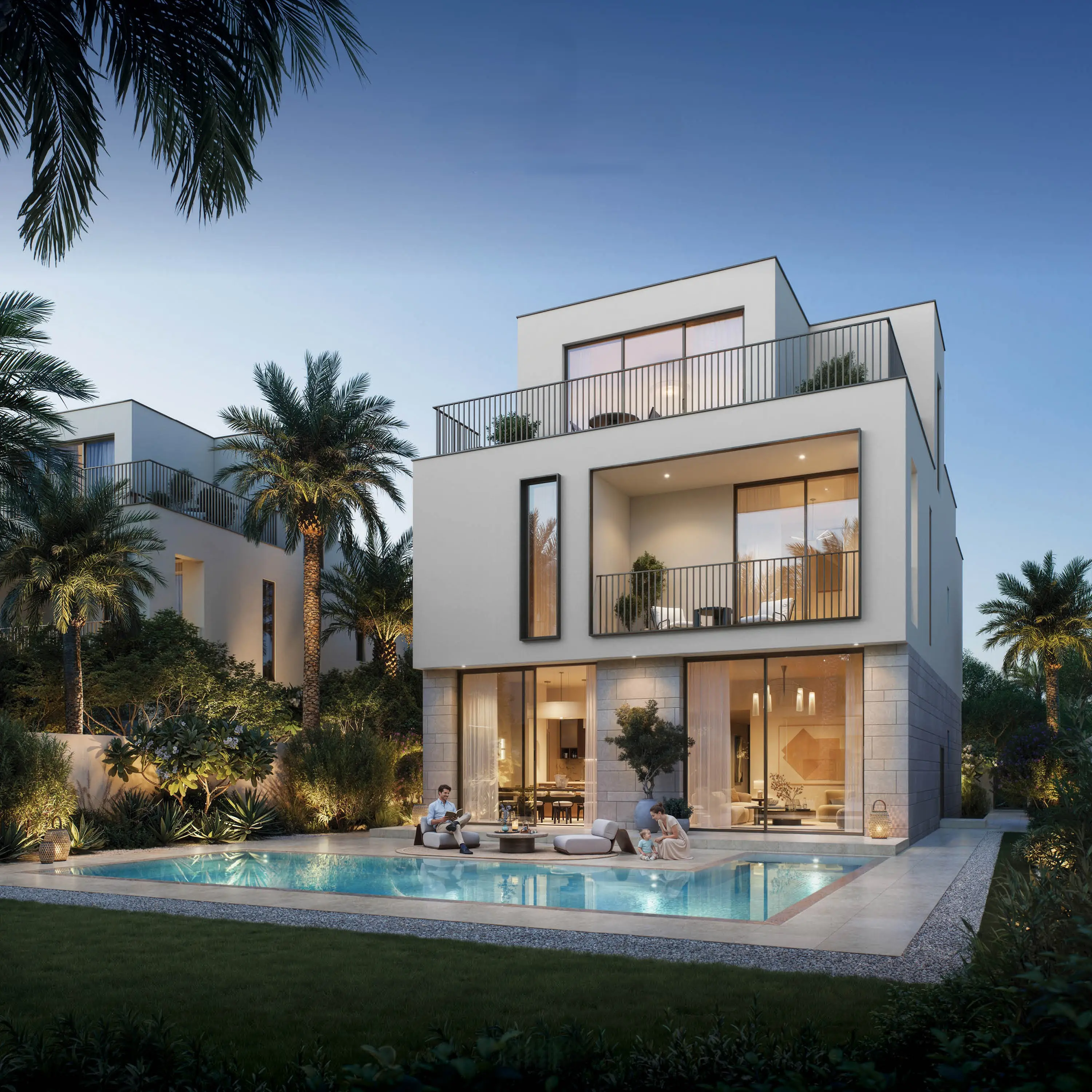 Four-bedroom Serro 2 villa exterior at The Heights