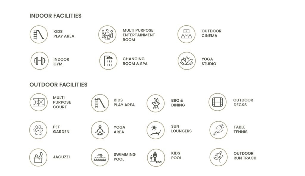 SOL Terra Gardens podium lifestyle amenities, JVC District 11, Dubai