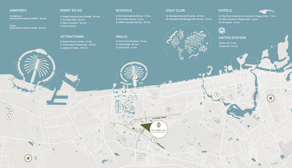SOL Terra Gardens location in District 11, Jumeirah Village Circle, Dubai