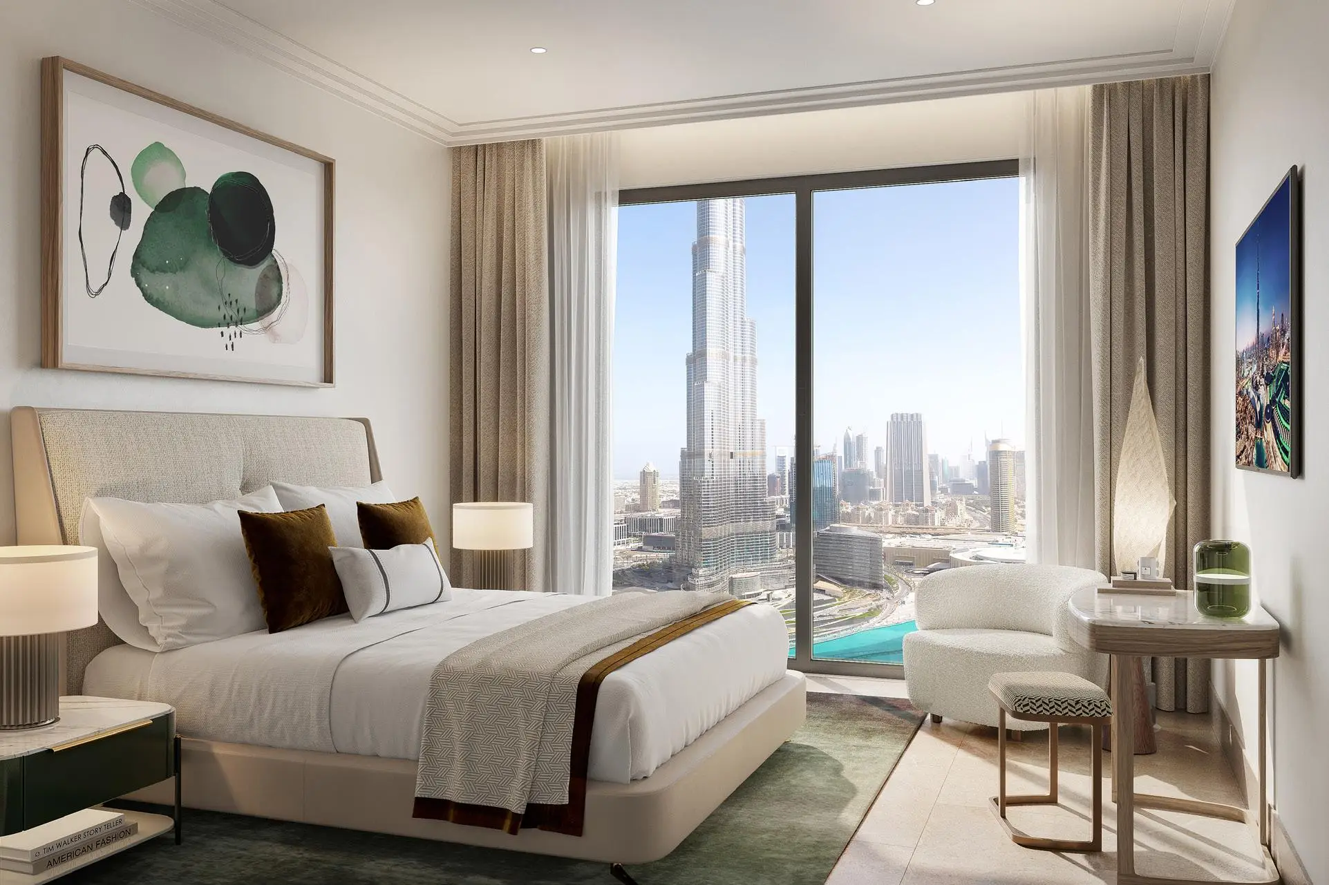 Contemporary dining interior at The St. Regis Residences