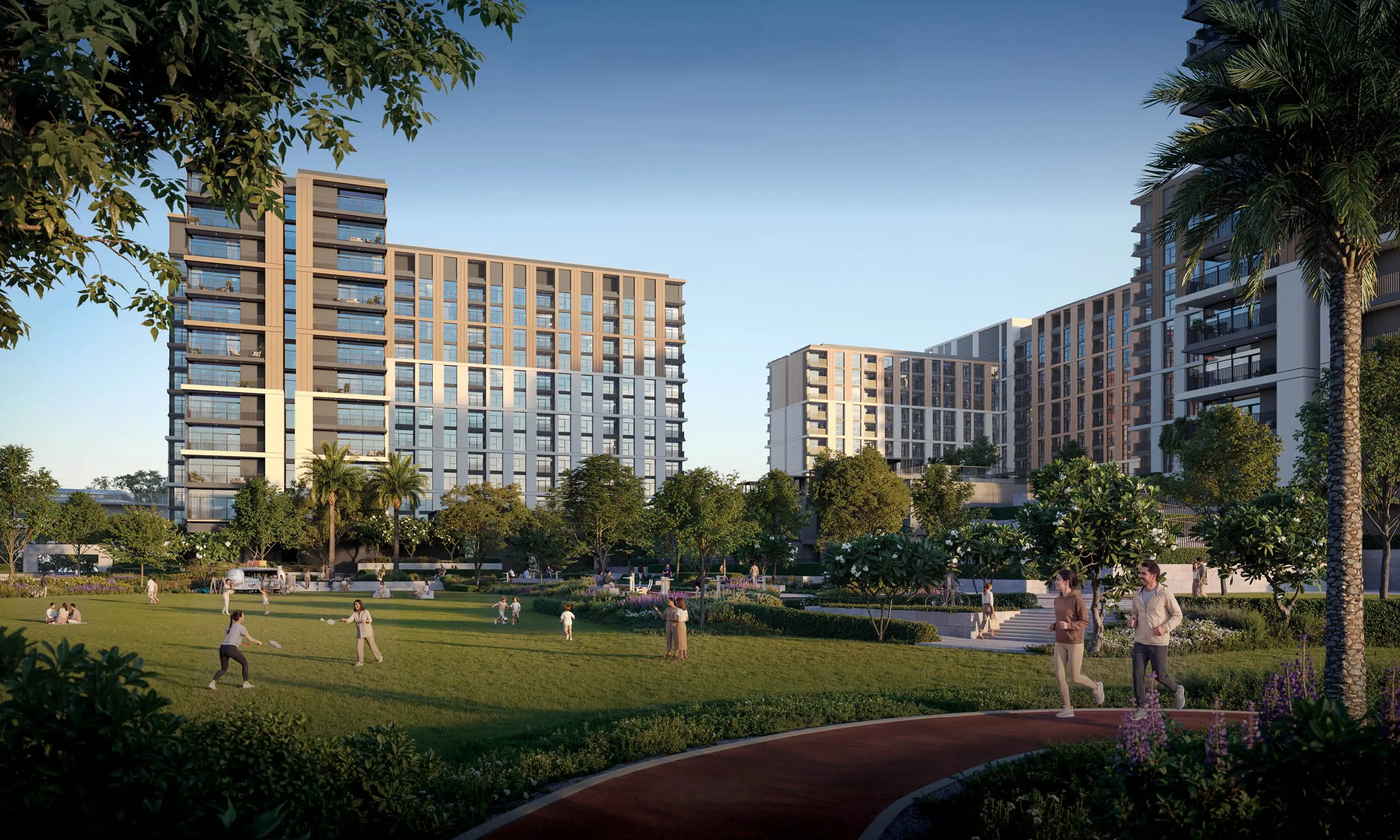 Community park and jogging track at Terra Woods