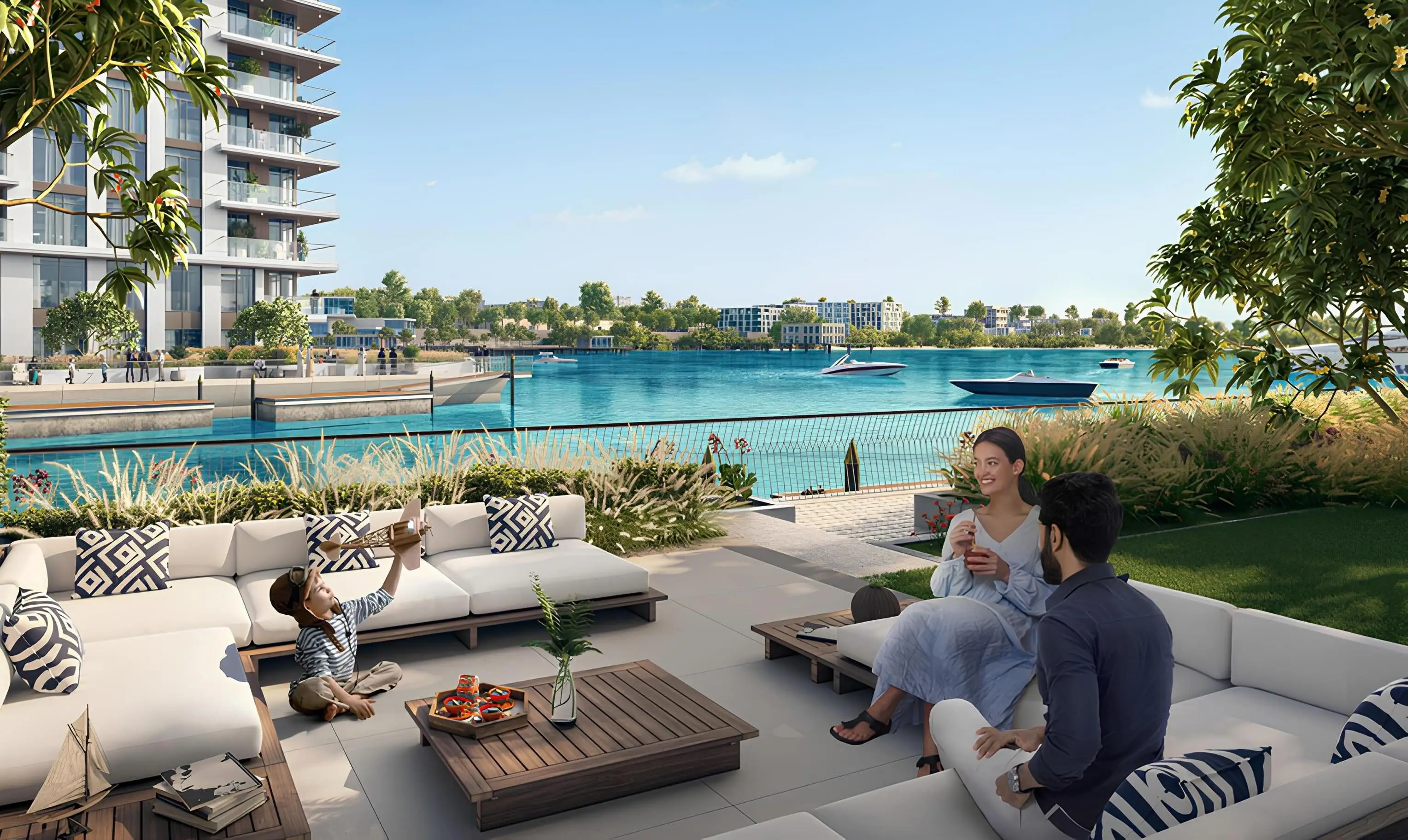 The Cove 2 waterfront arrival architecture