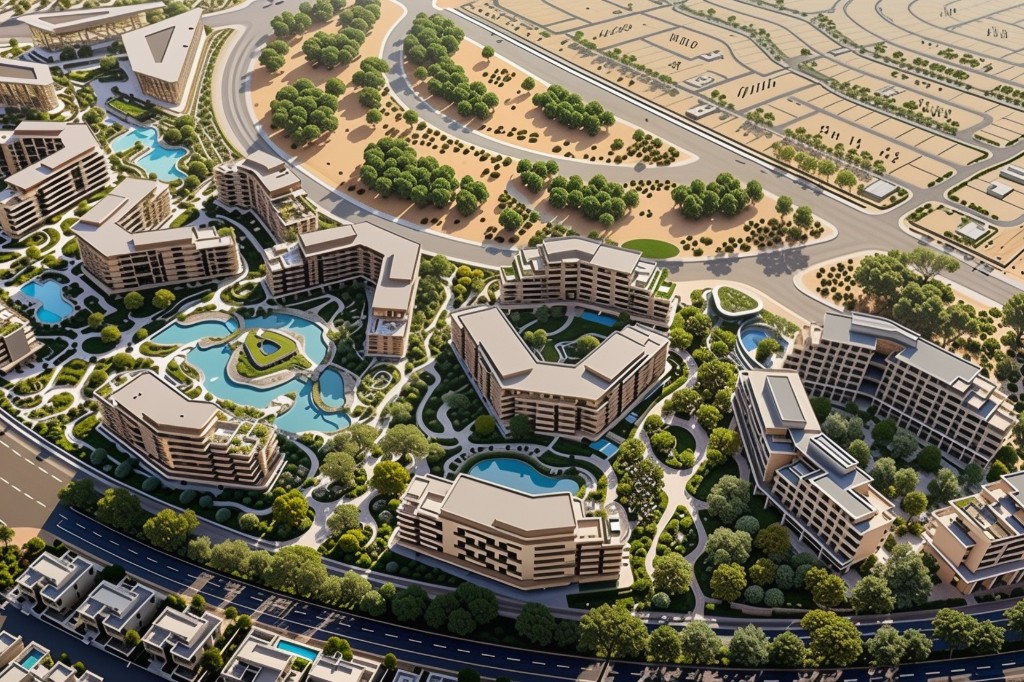 The Yards masterplan, City of Arabia, Dubai
