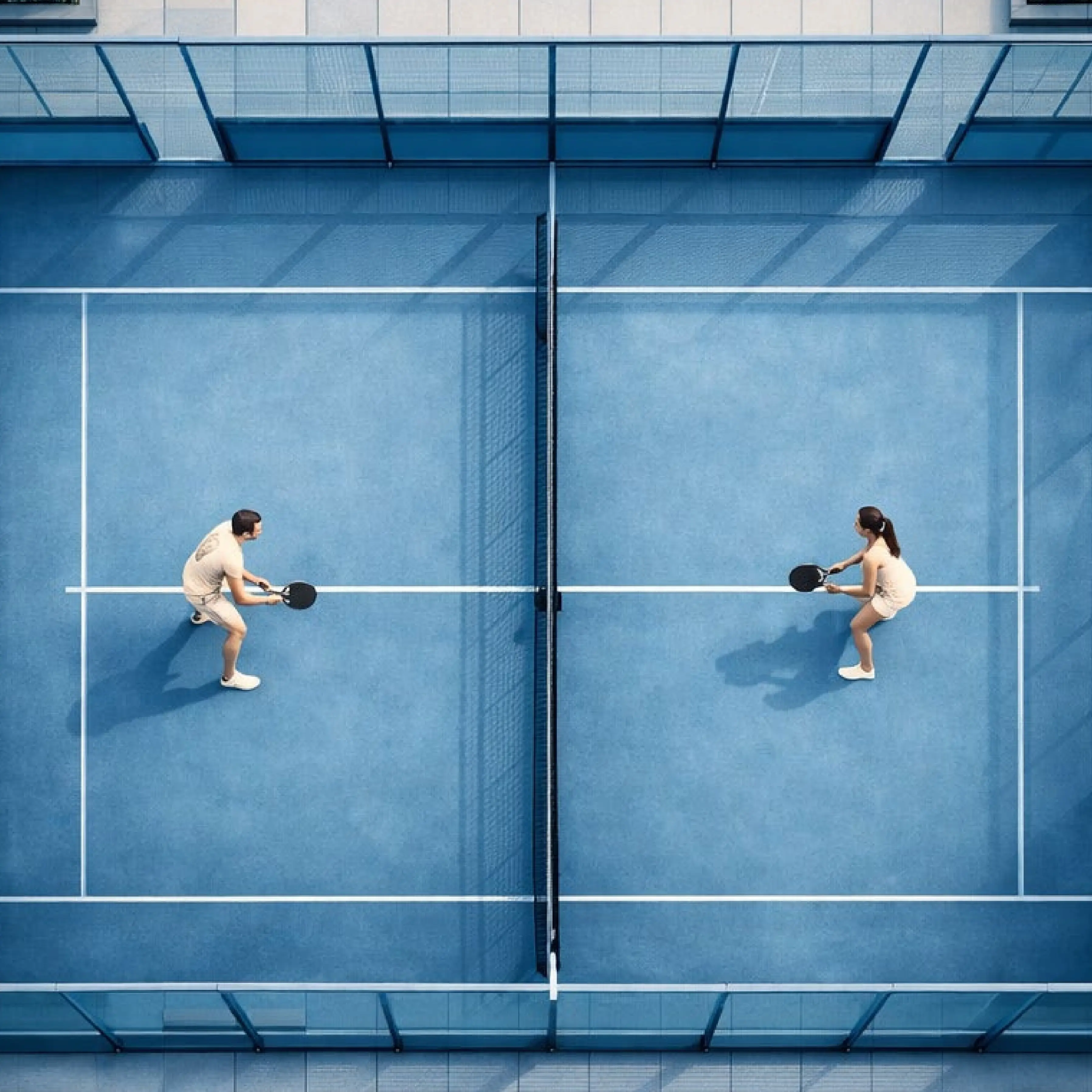 Padel court at Valia Dubai Creek Harbour