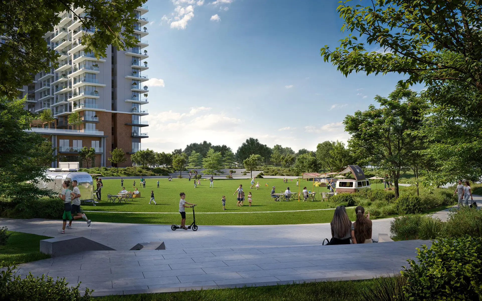 Vida Residences Hillside landscaped park amenity