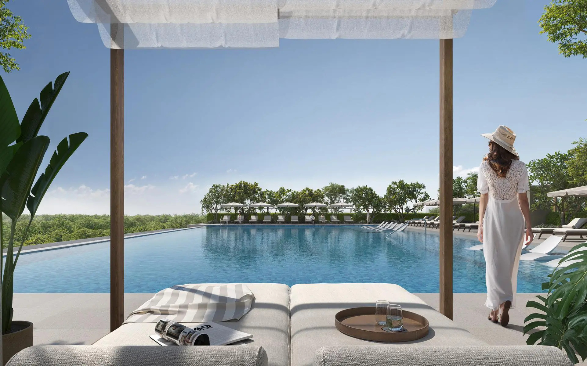 Outdoor social terrace at Vida Residences Hillside